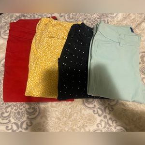Old Navy Size 2 Regular ankle high pants (4 pairs) Different styles